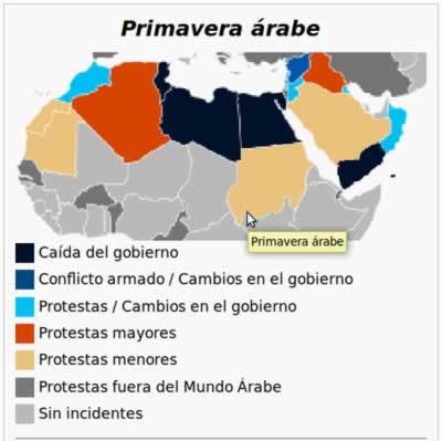 primavera arabe-mapa