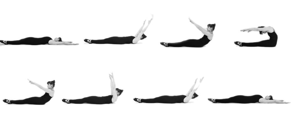 Los basicos de Pilates The roll up2