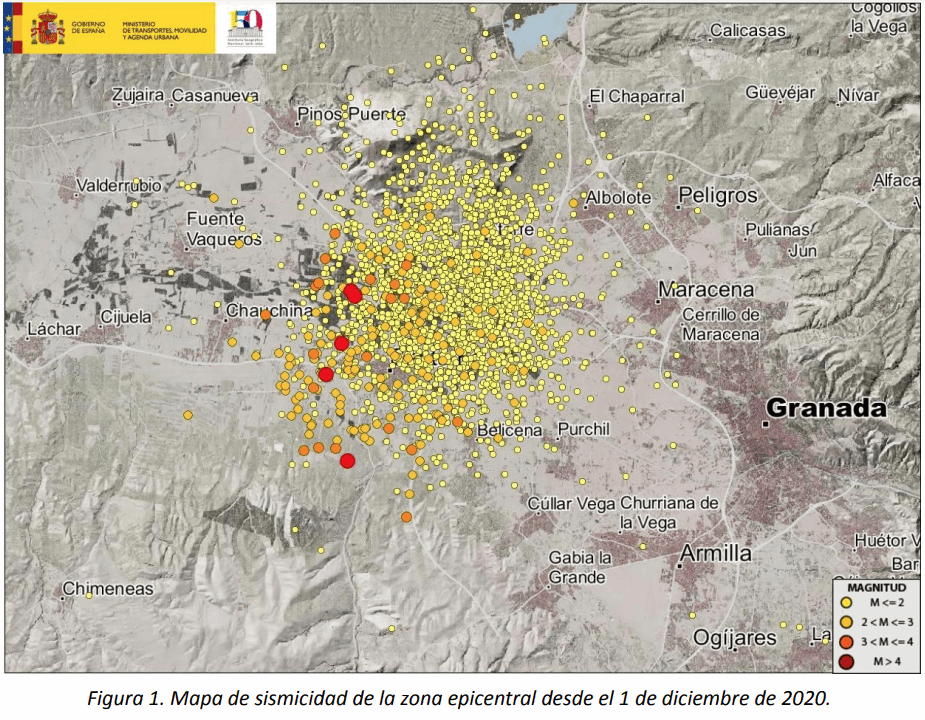 Enjambre sísmico Granada