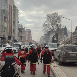 Voluntarios de GEA en el terremoto de Turquía
