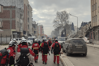 Voluntarios de GEA en el terremoto de Turquía