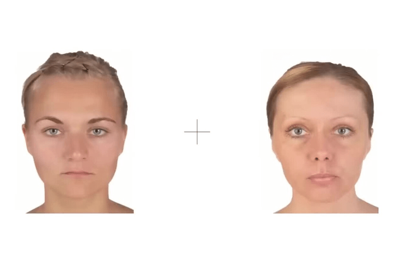 Ilusión óptica de distorsión facial (flashed-face distortion effect)
